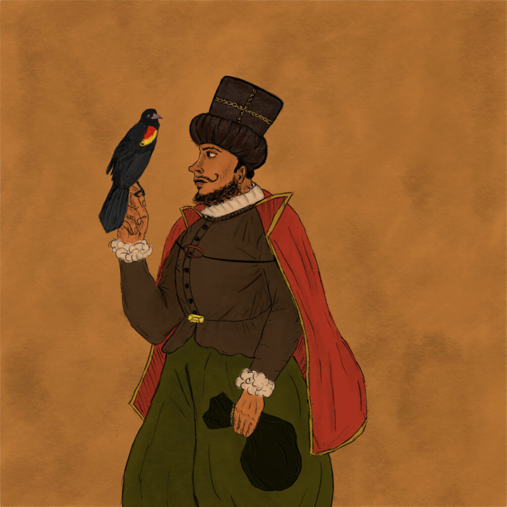my art piece of a foreigner referenced from how the Japanese stereotyped them. 